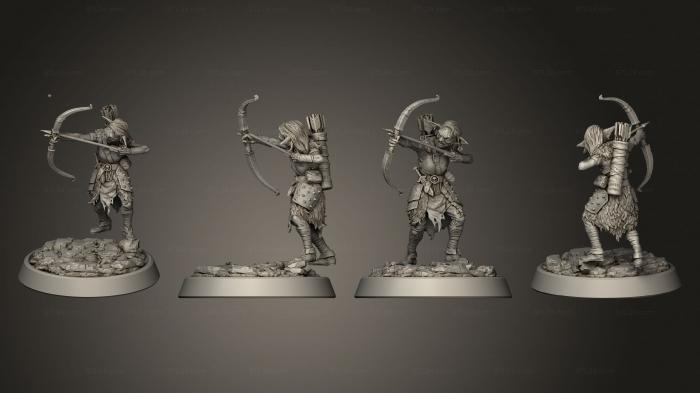 Military figurines (Goblin Archer, STKW_6774) 3D models for cnc
