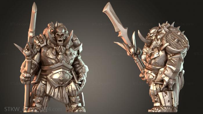 Military figurines (Tusk Fiend Savage, STKW_67740) 3D models for cnc