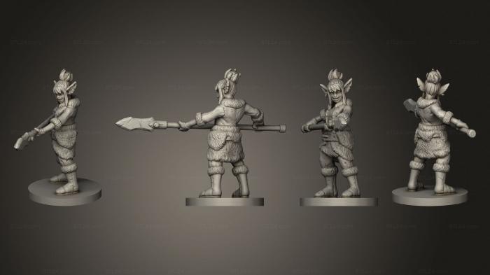 Military figurines (Goblin female ver 2 001, STKW_6788) 3D models for cnc