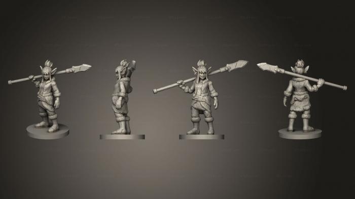 Military figurines (Goblin female ver 2 002, STKW_6789) 3D models for cnc