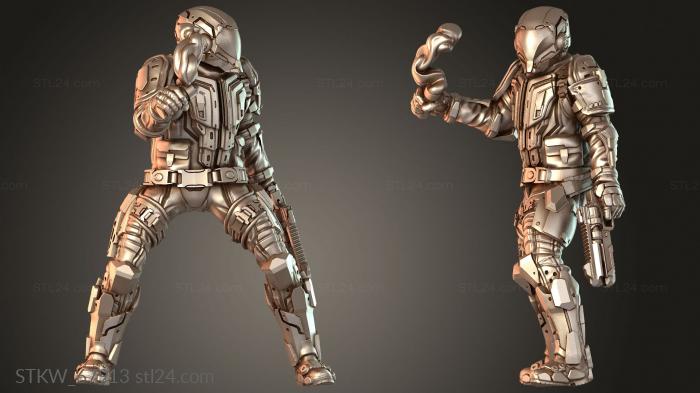 Military figurines (Unitpose Variant, STKW_67913) 3D models for cnc