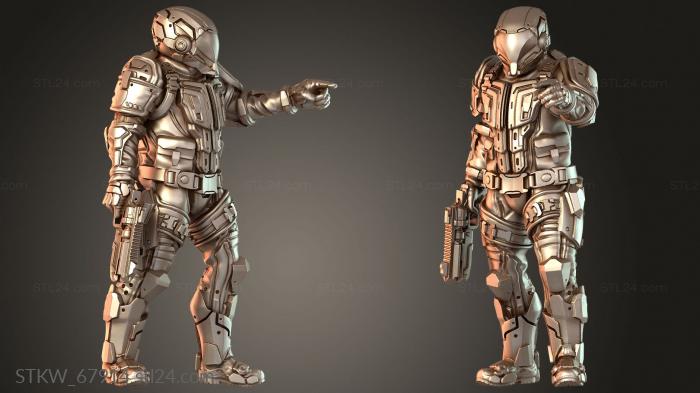 Military figurines (Unitpose Posep, STKW_67914) 3D models for cnc