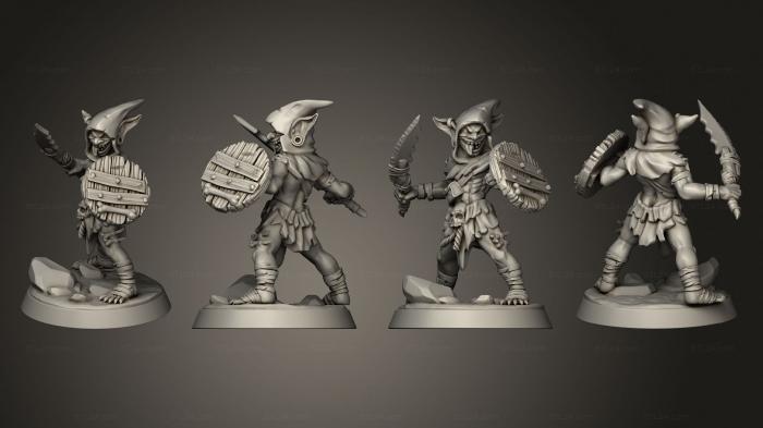 Military figurines (Goblin Fighter 03, STKW_6794) 3D models for cnc