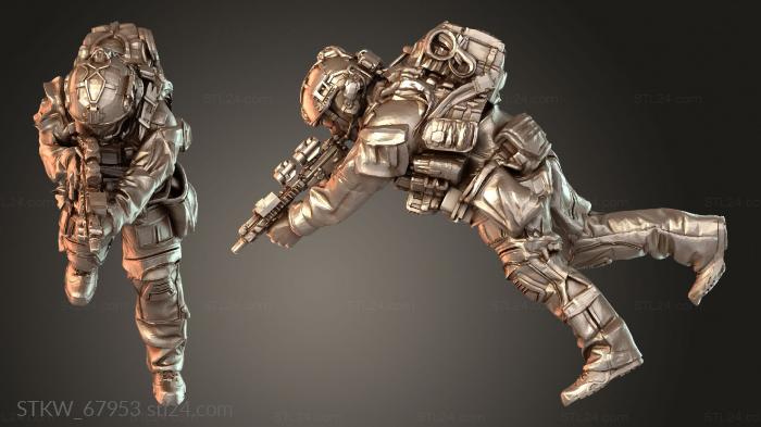 US Rangers Walking Aiming Elite