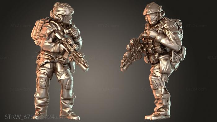 US Rangers With Carbine