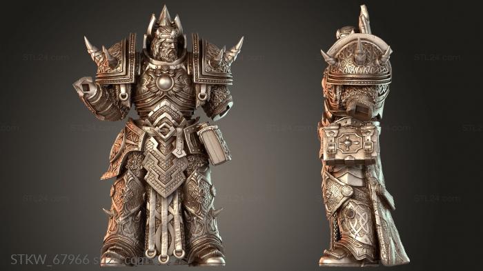 Military figurines (Uther Variant Armor, STKW_67966) 3D models for cnc
