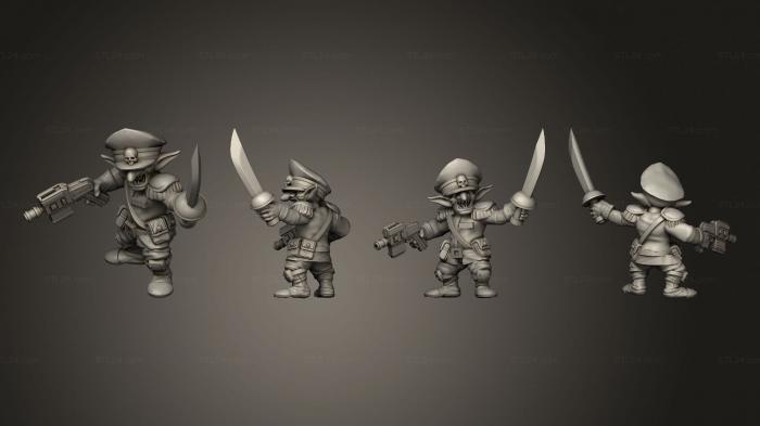 Military figurines (Goblin Guard C Ommander 1, STKW_6797) 3D models for cnc
