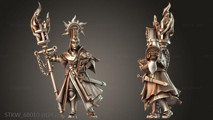 Military figurines (Vampire Hunters Warrior Nun, STKW_68010) 3D models for cnc