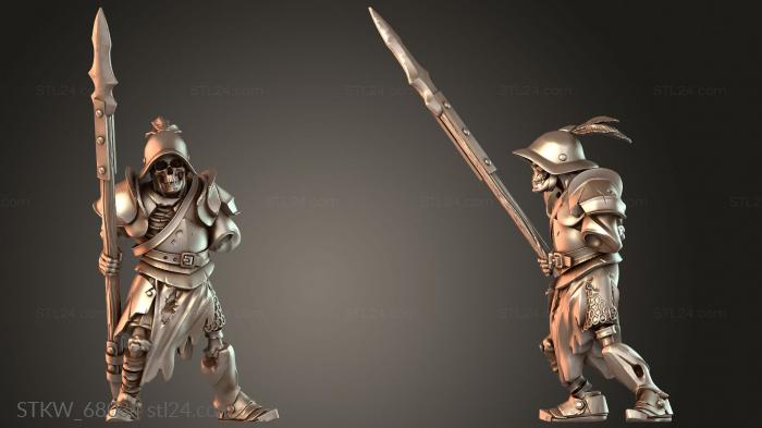 Vampires Skeleton Spearman Armored