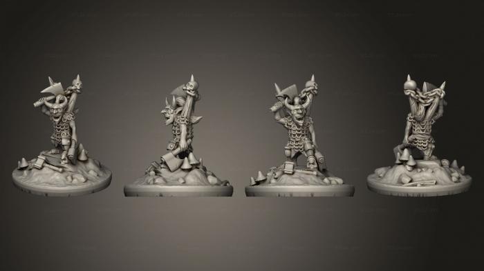 Military figurines (Goblin Hero 02, STKW_6812) 3D models for cnc