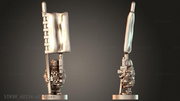 Military figurines (Vertruvian Dragoon Sentinel, STKW_68136) 3D models for cnc