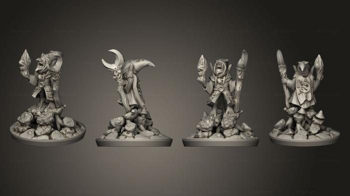 Military figurines (Goblin Hero Shaman, STKW_6814) 3D models for cnc
