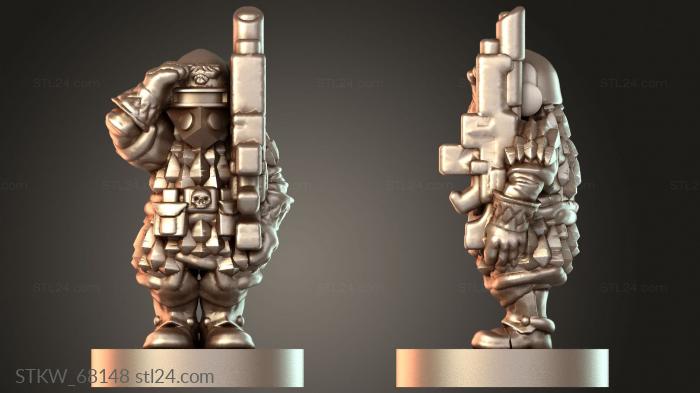 Military figurines (Vertruvian Dragoon Javelin, STKW_68148) 3D models for cnc