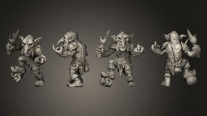 Military figurines (Goblin Hooligan, STKW_6815) 3D models for cnc