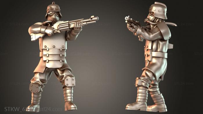 Military figurines (Veterans Assault Operative, STKW_68176) 3D models for cnc