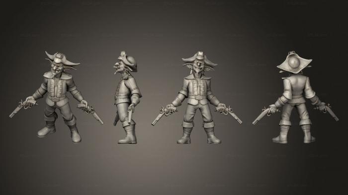 Military figurines (Goblin Pirate Pistols, STKW_6820) 3D models for cnc