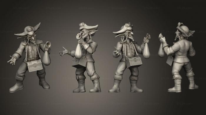 Military figurines (Goblin Pirate Trading, STKW_6821) 3D models for cnc