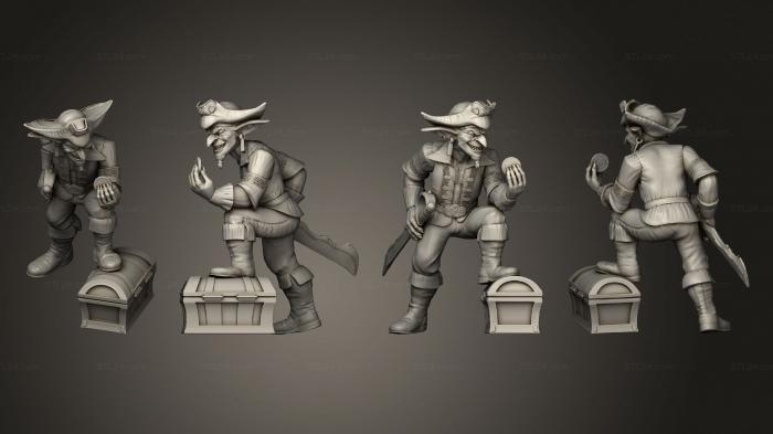 Military figurines (Goblin Pirate Treasure, STKW_6822) 3D models for cnc