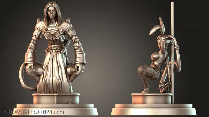 Military figurines (Viletta Bunnyver Youthful, STKW_68280) 3D models for cnc