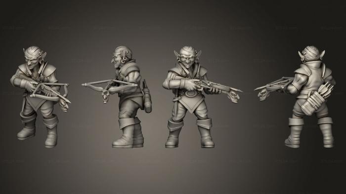 Military figurines (Goblin Rogue Pose 1, STKW_6833) 3D models for cnc