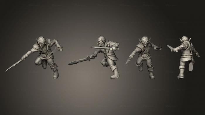 Military figurines (Goblin Rogue Pose 2 1, STKW_6834) 3D models for cnc