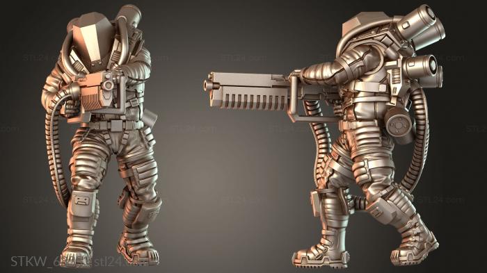 Military figurines (Voyager Lost, STKW_68353) 3D models for cnc