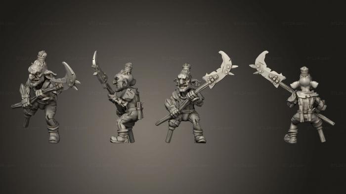 Military figurines (Goblin Spearman, STKW_6841) 3D models for cnc