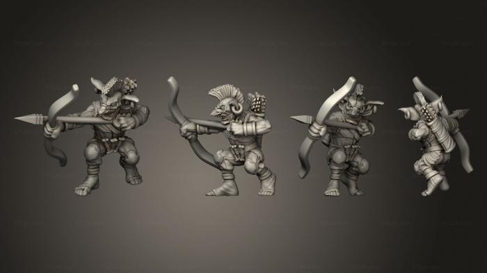 Military figurines (Goblin Tribe Archer, STKW_6842) 3D models for cnc