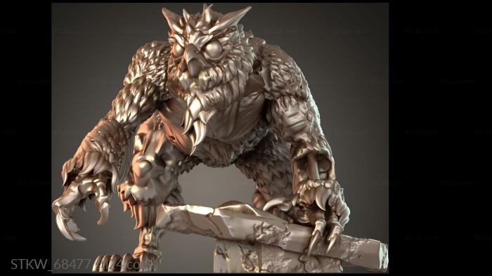 Zombie Owlbear Following