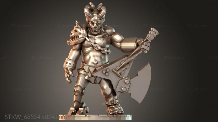 Warhammer Daemons Анеш Демон с гитарой Axe