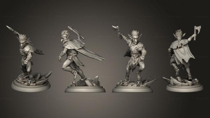 Military figurines (Goblin Warrior V 4, STKW_6862) 3D models for cnc