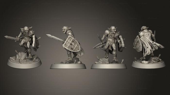 Military figurines (Goblin Warrior, STKW_6865) 3D models for cnc