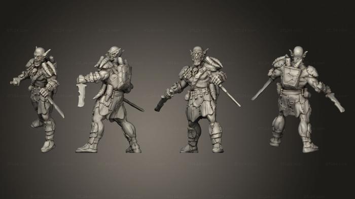 Military figurines (Goblin Warriors 2, STKW_6866) 3D models for cnc