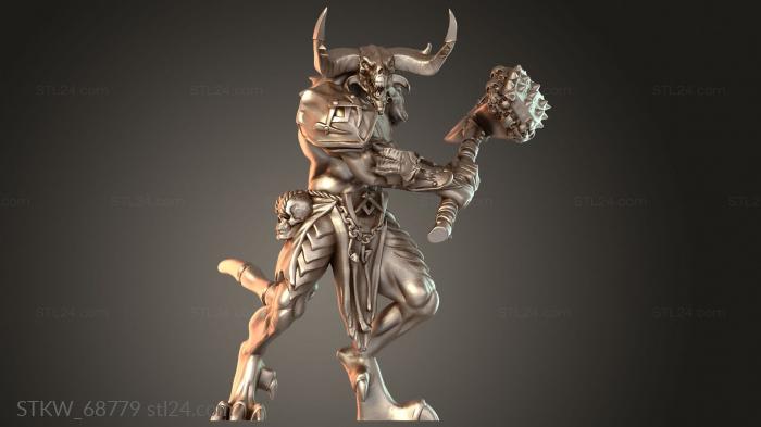 Military figurines (Warrior Hammer Sentinel, STKW_68779) 3D models for cnc