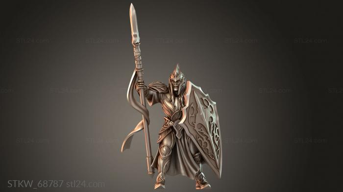 Military figurines (Warrior Juggernaut Elite, STKW_68787) 3D models for cnc