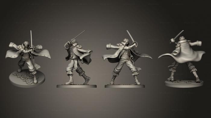 Military figurines (gold roger, STKW_6905) 3D models for cnc