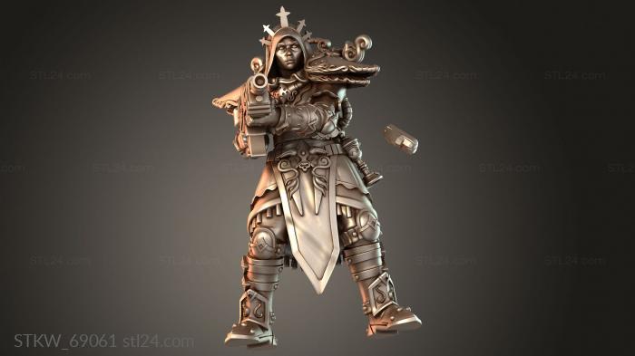 Military figurines (Warriors Veil Battlemage, STKW_69061) 3D models for cnc