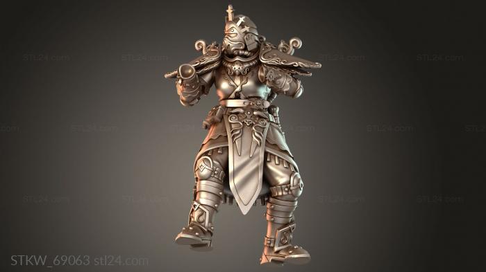 Military figurines (Warriors Xenoguard, STKW_69063) 3D models for cnc