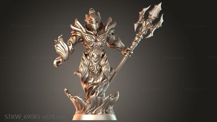 Military figurines (Water Elemental Deep, STKW_69085) 3D models for cnc