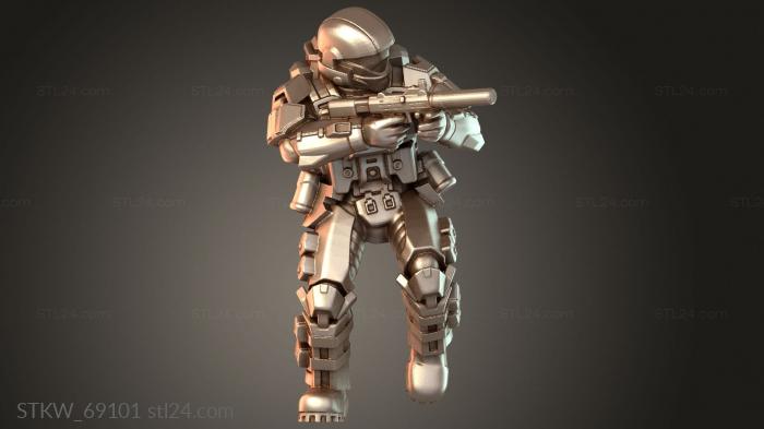 Military figurines (Wave SMG Elite, STKW_69101) 3D models for cnc