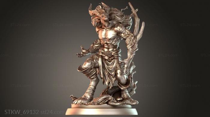 Military figurines (Wendigo Kin, STKW_69132) 3D models for cnc