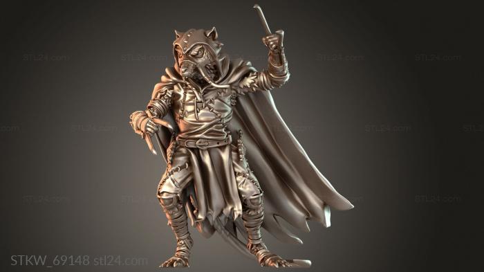 Military figurines (Wererat Battlecart Driver, STKW_69148) 3D models for cnc