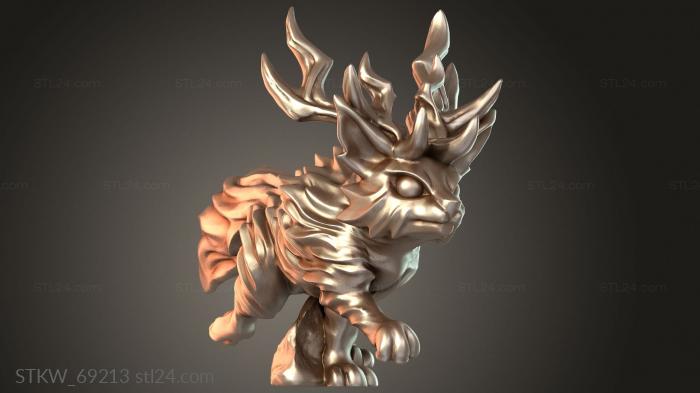 Military figurines (Werewolf Parry Stance, STKW_69213) 3D models for cnc