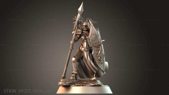 West Humans Mounted Captain Axe Jarl