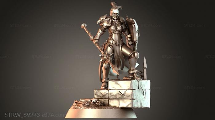 Military figurines (Western Contractor Veteran, STKW_69223) 3D models for cnc