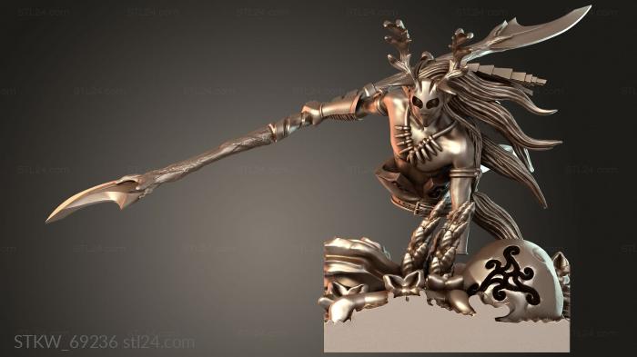 Military figurines (Wild Huntsmen Killer, STKW_69236) 3D models for cnc