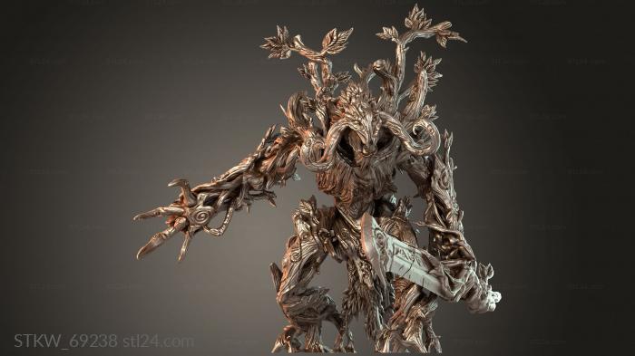 Military figurines (Wild Lords Claw Champion, STKW_69238) 3D models for cnc