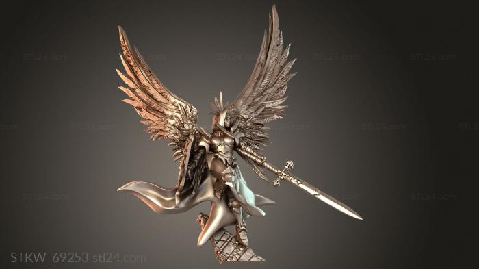 Military figurines (Winged Guardians, STKW_69253) 3D models for cnc