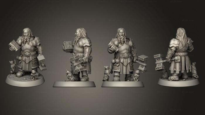 Military figurines (Goober Dwarf, STKW_6926) 3D models for cnc