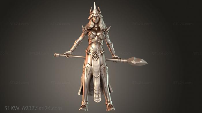 Wizard Female Mage Equipped